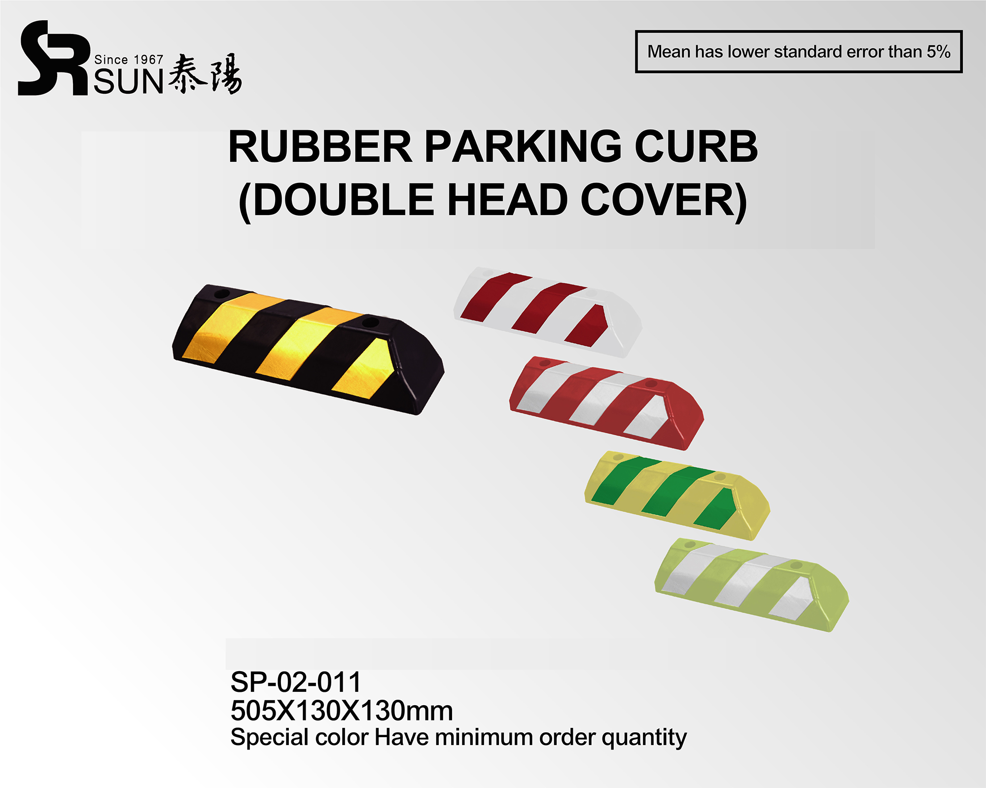 Rubber Parking Curb(Double fead cover)(SP-02-011)